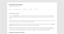 Desktop Screenshot of kontaktlinsenkaufen.net